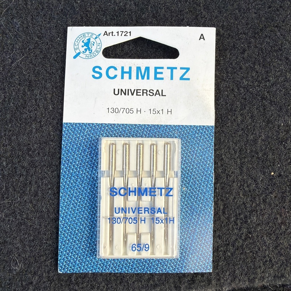 Schmetz Universal Sewing Machine Needles Size 65/9~5 Pack~Part#‎ 1721